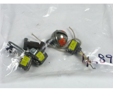 *A Veeder five window mileage recorder, and two other similar examples,  also, a Ruggle bell and a spoke grip, AF  (5)