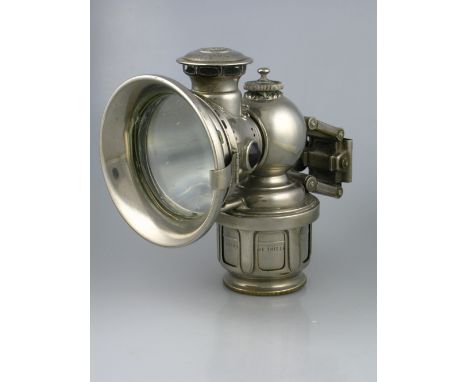 *A 'Colonia' acetylene-gas-powered bicycle lamp by Joseph Lucas, dated 1917,  in excellent original condition, it comes with 