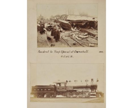 Photograph album. A 1920s photograph album compiled by R. Maunsell, Chief Designer for London and South Western Railway,  con