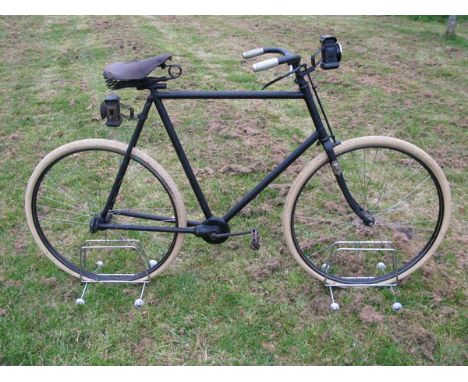 *Fabrique Nationale Shaft Drive Bicycle. An early twentieth century bicycle with a 24 1/2-inch frame,  17-inch handlebars wit