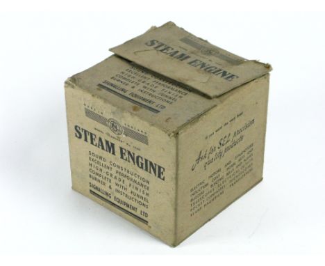 *A Steam Engine Toy by the Signalling Equipment Ltd.,  retaining its original delivery box, burner and spirit funnel, AF  (1)