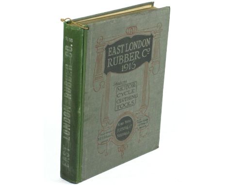 East London Rubber Company Motor Catalogue 1916. A quarto (11 x 8.75 ins),  profusely illustrated with engravings, has about 