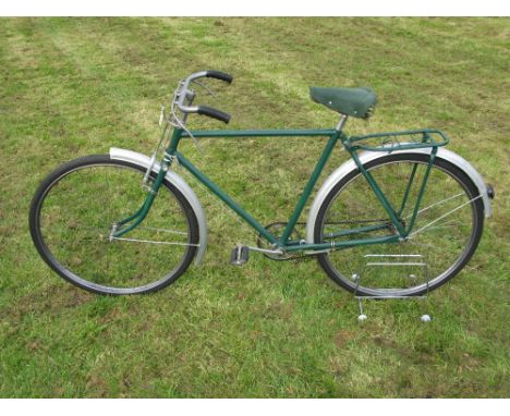 *A 1955 Raleigh gentleman's roadster of Indian manufacture,  a 22-inch frame with 28-inch Westwood rims and tyres, stirrup br