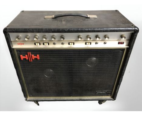 An HH Combo 212 amplifier with lead. 