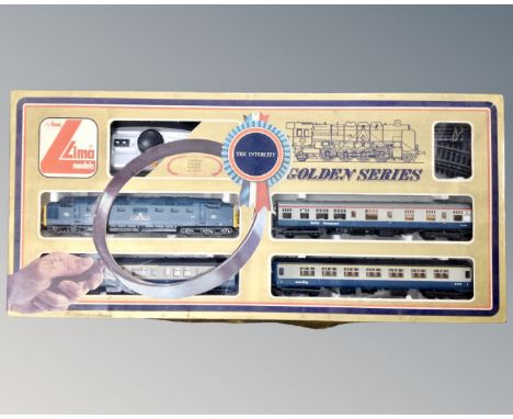 A Lima Golden Series intercity electric train set.