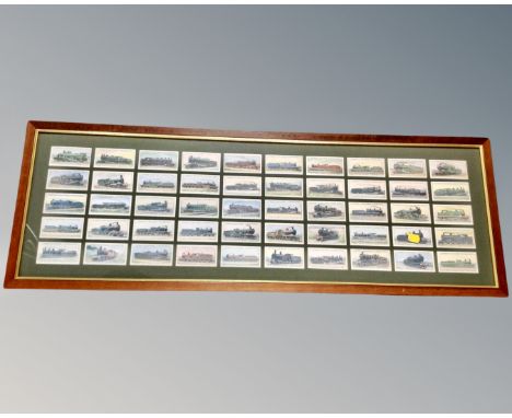 A set of Lambert and Butler North British Railways locomotive engine cigarette cards.