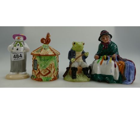 A mixed collection of items to include Beswick Sporting character Fly Fishing SC1, Shorter and Sons marmalade jar in house de