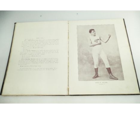 Boxing Memorobillia Book- Billy Edwards, The portrait gallery of Pugilists of England, America and Australia, copyrighted Pug