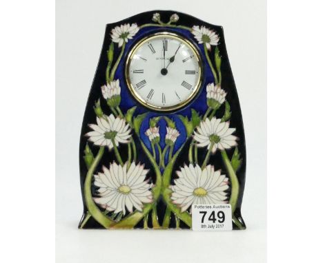 Moorcroft Meadow Daisy Clock height 21cm 