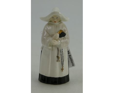 Royal Worcester Abbess Nun candle snuffer