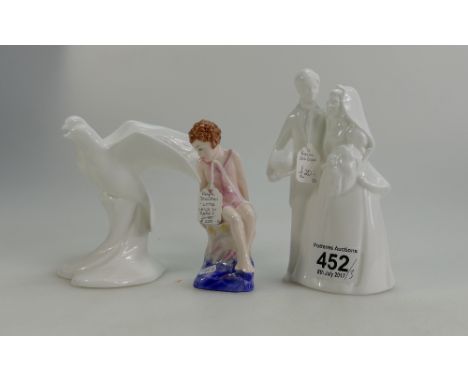 A collection of Royal Doulton figures to include Images figures Bride and Groom HN3281 and Always and Forever HN3550 and Litt