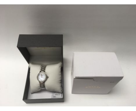 A boxed ladies rotary wrist watch