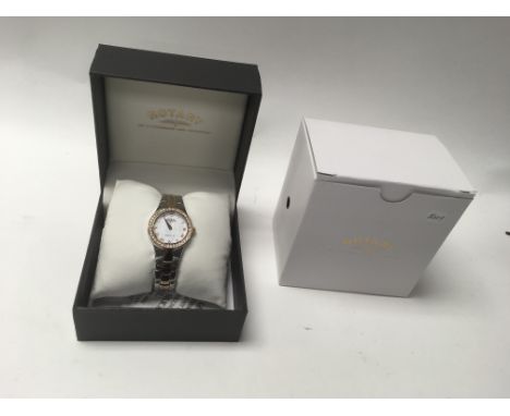A boxed ladies rotary wrist watch