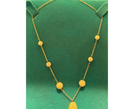 A Vintage 9ct gold and opal Necklace