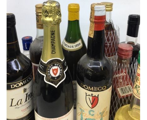 A large qty of Wine Whiskey and others to include Cognac&nbsp;