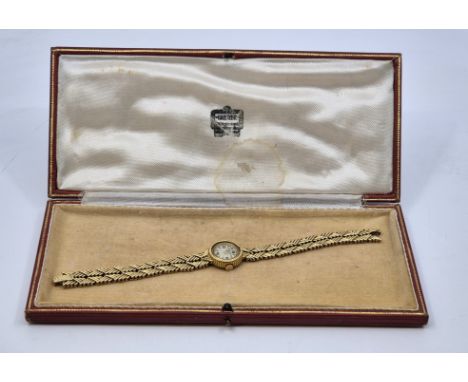A Vacheron &amp; Constantin 18ct. gold ladies' bracelet watch,&nbsp;cal.V153, manual movement, having signed circular dial wi