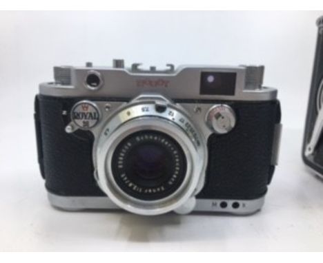 A Robot Royal 36 camera with a Schneider Kreuznach 1:2,8/45 lens