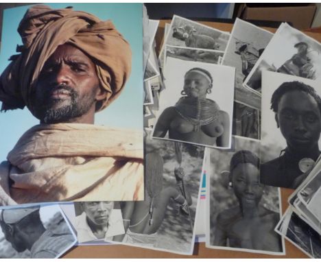 Approx 50 mainly portrait photographs by David Keith Jones people of Kenya’s indigenous tribes includes Luo woman-Samburu war