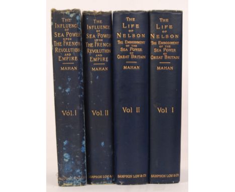 Two double volume books of Naval History interest. The first being; The Life Of Nelson, The Embodiment Of The Sea Power Of Gr