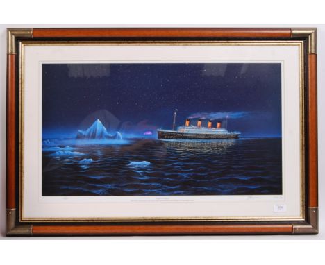 Titanic Interest; Voyage To A Legend limited edition print by John F Sim. No. 239 / 3000. Signed by the artist to the corner.