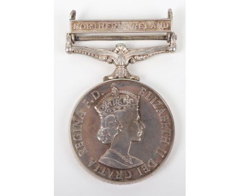 Elizabeth II General Service Medal 1962-2007 Light Infantry, fine single clasp example for Northern Ireland, awarded to “2418