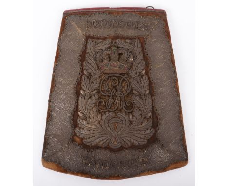 Rare Georgian Officers Full Dress Sabretache of The 1st Royal Dragoons 1820-1830, untouched as found example of the large typ