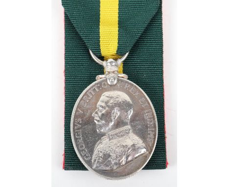 Rare George V Territorial Force Efficiency Medal 32nd County of London Regiment, the medal was awarded to “841934 PTE H MARRI