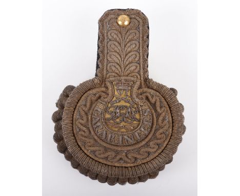 6th Dragoon Guards (Carabineers) Officers Full Dress Epaulette, superb quality heavy bullion embroidered full dress officers 