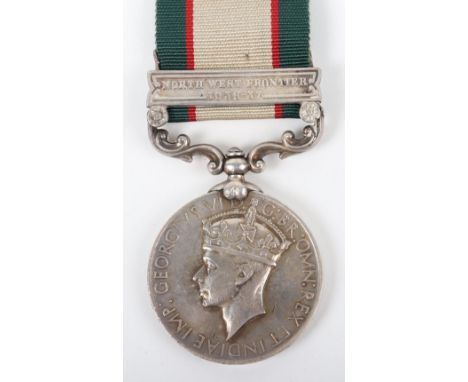 Indian General Service Medal 1936-39 Indian Army, with single clasp North West Frontier 1936-37, awarded to “14947 SEPOY PURA