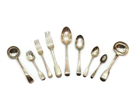 A part silver flatware service, by Charlie Jacques &amp; Frederick Bartholomew, London, 1911, comprising twelve tablespoons, 