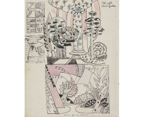 Albert Wainwright (1898-1943)Sketches for the ballet and theatre, double-sided, c.1930swatercolour and pen23 x 18cmCondition 