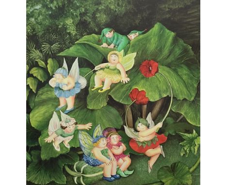 Beryl Cook (British 1926-2008): 'Fairy Dell', limited edition colour print signed in pencil and blindstamped 44cm x 42cm