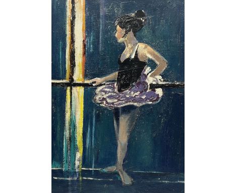 Circle of Donald Hamilton Fraser R.A. (British 1929-2009): 'Dancer Reflected Light', oil on canvas bears signature 63cm x 44c