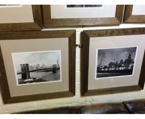 Three (3) photo prints New York scenes.  Each framed and glazed (2 wooden frames, 1 black frame).  *This lot will have VAT on