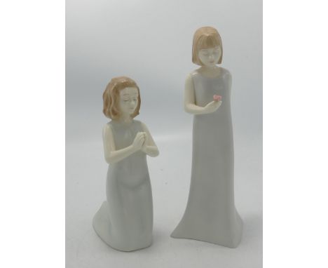 Royal Worcester Moments Figures: With Love &amp; My Prayer(2) 
