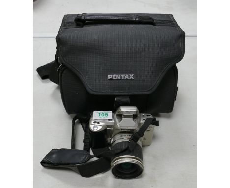 Cased Pentax MZ-60 film camera: 