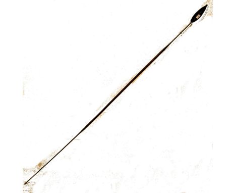 A large and impressive early 20th century Elgon Chieftains spear. Ugandan in original, the spear with cast metal blade to one