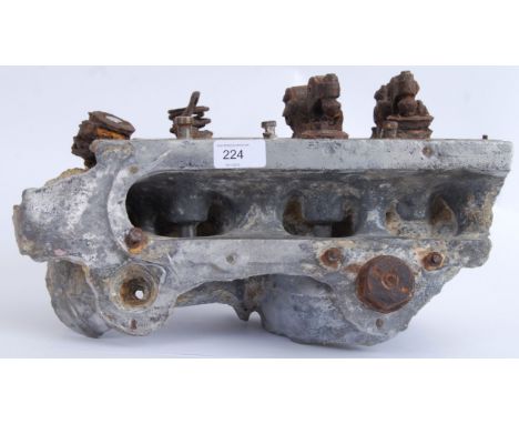 An incredible rare WWII Second World War German Messerschmitt relic engine block / head from a shot down Messerschmitt somewh