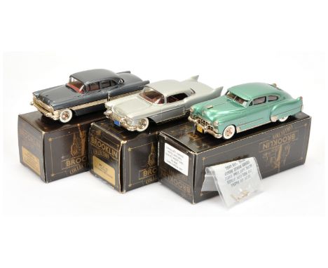 Brooklin group of cars to include (1) BRK27 1957 Cadillac Eldorado Brougham; (2) BRK40 John Robers code 2 1948 Cadillac Dynam