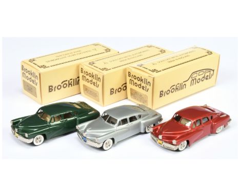 Brooklin Models group of 1/43 scale cast metal automobiles - (1) BRK2X 1948 Tucker 1948 Limited Edition Movie Souvenir Silver