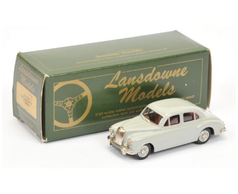 Lansdowne Models LD3 1956 MG Magnette Z Series - light grey with red interior and chrome trim - Mint in Excellent box with in