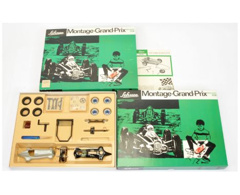 Schuco Montage-Grand Prix Mercedes 1936, set contains components to build a tinplate clockwork Mercedes Sports Car, clockwork