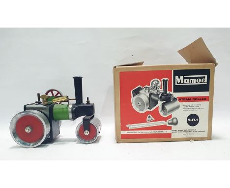 Mamod stationary steam engine in green and black tinplate, boxedCondition Reportplease see extra images