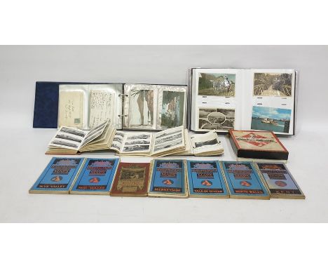 Collection of postcards, railway books, locomotive and aircraft markings, Shelley's Directory, a collection of Ordnance Surve
