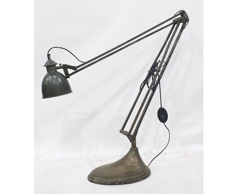 Metal anglepoise standard lamp 