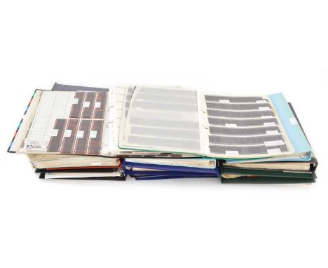 15 ring binders of colour and black &amp; white photo negatives between 1960-2000 with trainspotting, railway and tourism int