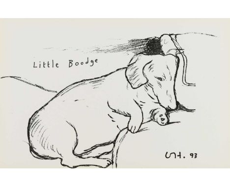 David Hockney R.A. (British 1937-) "Little Boodge", 1993, published by 1853 Gallery, Salts Mill, Saltaire, Yorkshire, offset 