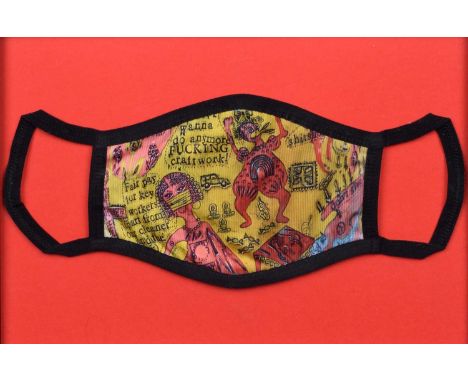 Grayson Perry O.B.E., R.A. (British 1960-) Grayson's Art Club Face Covering: We Shall Catch it on the Beaches, this mask feat