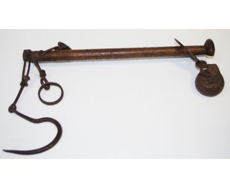 A late 18th/early 19th century Steelyard Scales