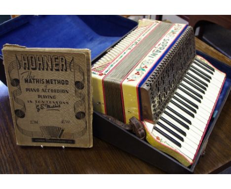A Soprai Italia accordion, cased